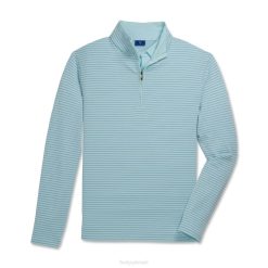 azul-espuma do mar L6VB2027 moletão francês com zíper quarter-zip seafoam-azul Footjoy