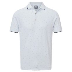 lavanda branca L6VB932 piquê push play branco-lavanda com estampa push play Footjoy