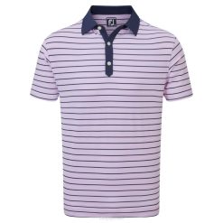 lavanda-branco-marinho L6VB130 listra acentuada lisle lavanda-branco-marinho Footjoy
