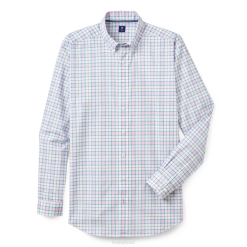 lilás empoeirado L6VB2290 tecido xadrez lilás multicolorido empoeirado - estilo da temporada anterior Footjoy