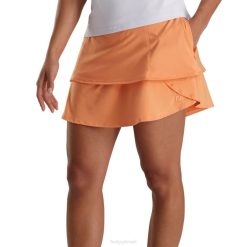 Melão L6VB2431 skort feminino em camadas de desempenho melão Footjoy