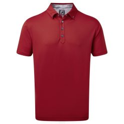 merlot L6VB452 merlot stretch piquê com detalhes florais vintage Footjoy