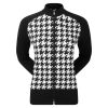 Preto branco L6VB1427 camada intermediária de houndstooth feminino preto e branco Footjoy
