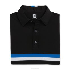 preto-cobalto-branco L6VB2864 faixa dupla no peito estilo piquê da temporada anterior preto-cobalto-branco Footjoy