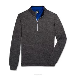 preto L6VB2011 camada intermediária de textura jacquard preta Footjoy