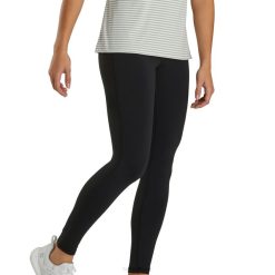 preto L6VB2450 leggings pretas até o tornozelo femininas Footjoy