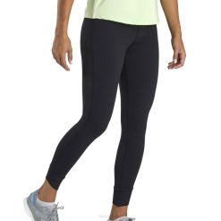 preto L6VB2453 leggings pretas com costelas na altura do tornozelo femininas Footjoy