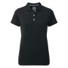 preto L6VB711 stretch piquê sólido feminino preto Footjoy