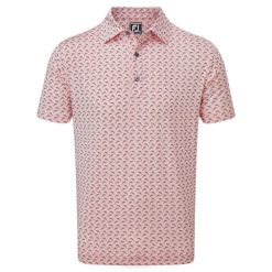 rosa-cinza L6VB902 estampa de golfinhos saltadores rosa-cinza lisle Footjoy