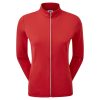 vermelho L6VB635 camada intermediária vermelha com zíper completo Footjoy